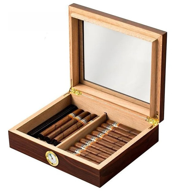 Caixa Umidora Para Até 35 Charutos Higrômetro Externo curitiba