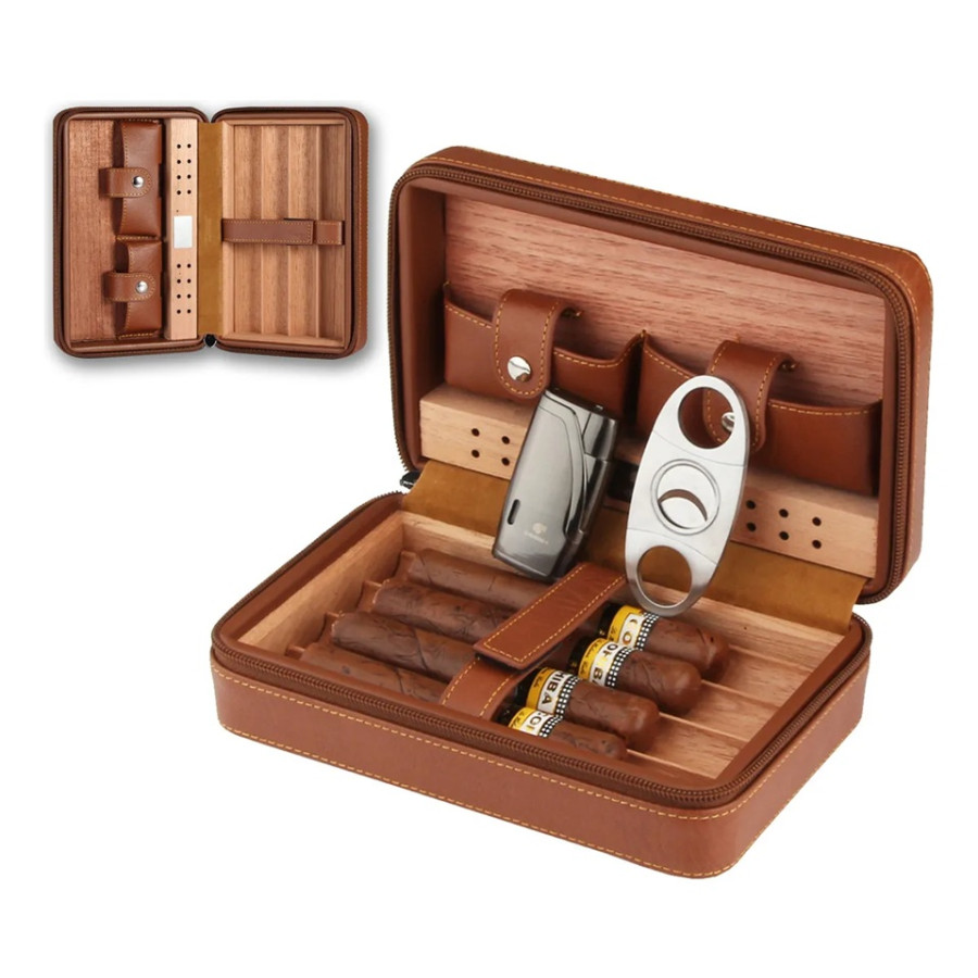 estojo case couro charutos curitiba